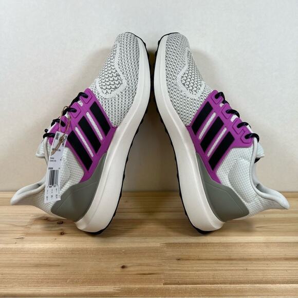 New Adidas UBOUNCE DNA running shoes womens 8.5 Orbit Grey Core Black Purple - Picture 6 of 11